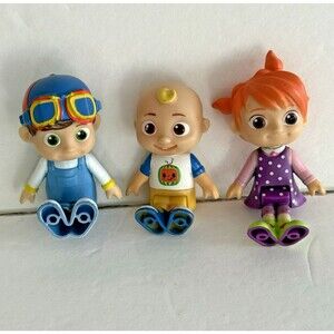 Cocomelon JJ YoYo TomTom with Goggles Action Figure  3" Jazwares 2021